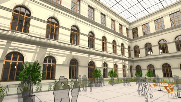 Historická budova Národního muzea po rekonstrukci (virtuální pohled) Historická budova Národního muzea po rekonstrukci (virtuální pohled)