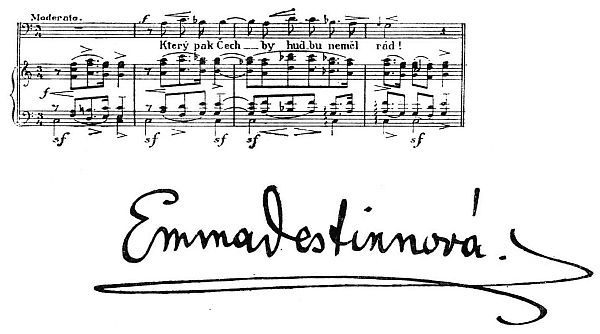 Vizitka Emy Destinnové Vizitka Emy Destinnové