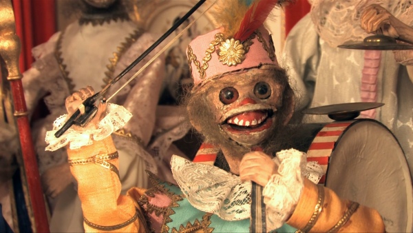 Detail kolovrátku s opičí kapelou