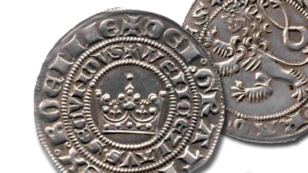 Ilustrační foto. Pražský groš. foto mincí