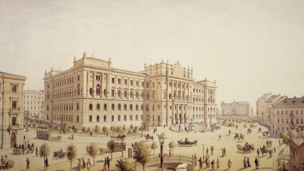 Alternativní návrh budovy muzea s názvem Concordia (pravděpodobným autorem je architekt J. Benischek) obrázek: Alternativní návrh budovy muzea s názvem Concordia (pravděpodobným autorem je architekt J. Benischek)