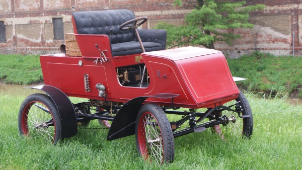 foto: Parovůz Ferdinanda d´Este, osobní parní automobil od firmy Locomobile Company of America, rok 1902 