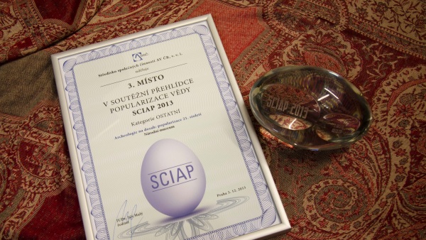 Archeologie na dosah byla oceněna v soutěži SCIAP 2013 Archeologie na dosah byla oceněna v soutěži SCIAP 2013