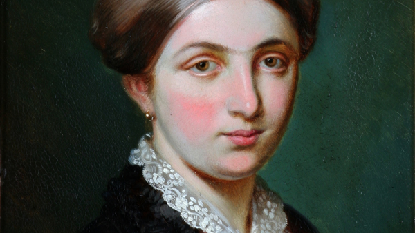 detail portrétu ženy