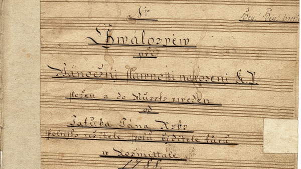 Detail rukopisu Jakuba Jana Ryby Detail rukopisu Jakuba Jana Ryby