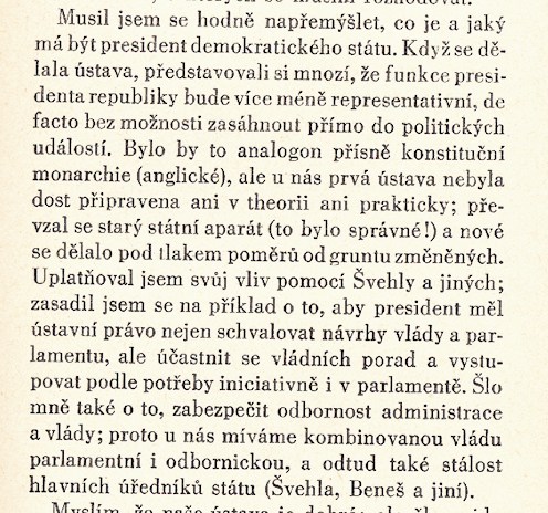 Úryvek z knihy Karla Čapka Hovory s TGM 