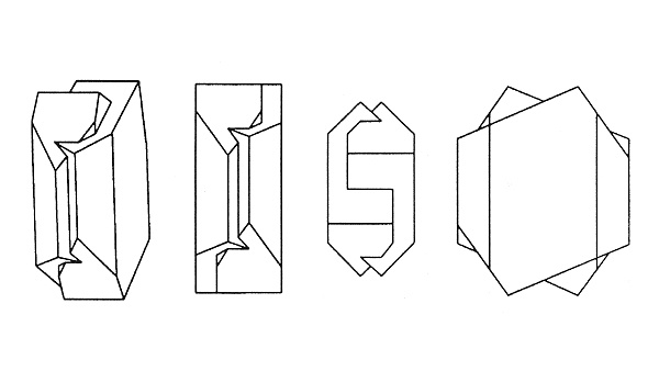 Vyobrazení karlovarského dvojčete draselného živce (zdroj: D. Velebil) Vyobrazení karlovarského dvojčete draselného živce (zdroj: D. Velebil)