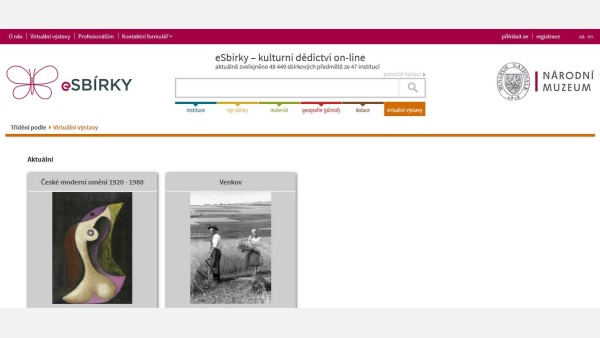 Virtuální výstavy Virtuální výstavy