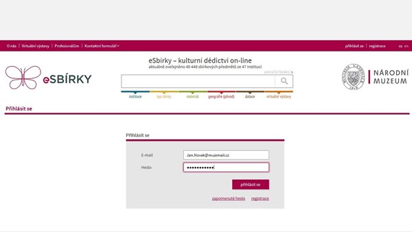 Přihlášení se do aplikace Přihlášení se do aplikace