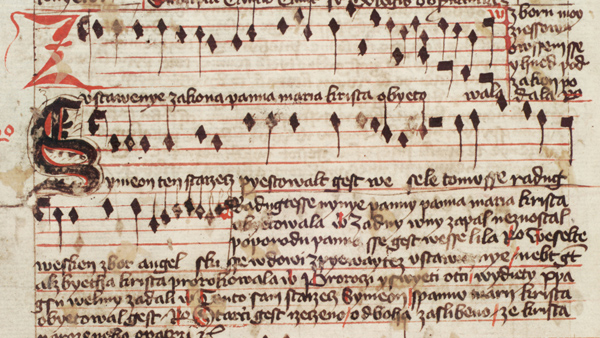 Jistebnický kancionál – detail. Zdroj: Národní muzeum Jistebnický kancionál.