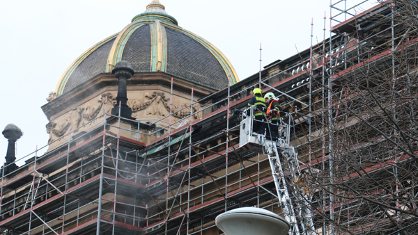 Velké poděkování patří hasičům za rychlý zásah. hasici