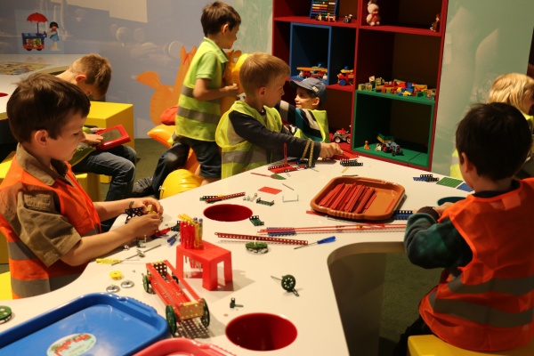 Children in Retro playroom. Photo: National muzeum Photo. Children in Retro playroom. Photo: National muzeum
