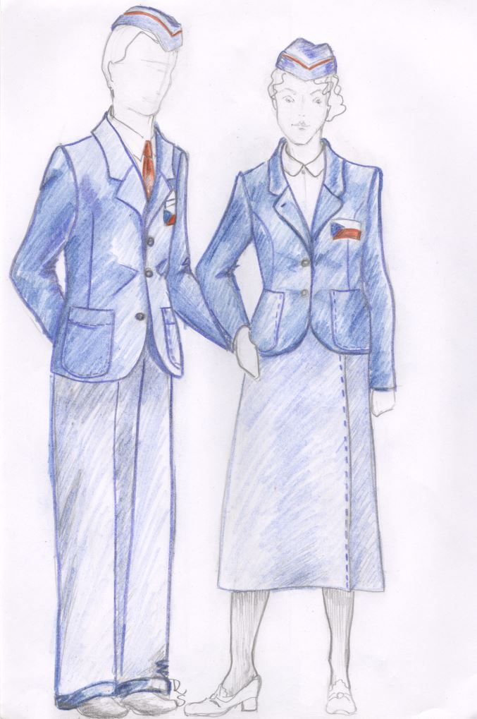 Fotografie. Nástupové oděvy OH Berlín. Autorka: Šárka Rámišová