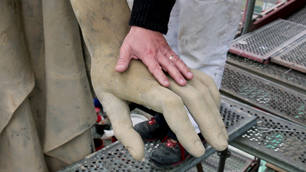 Fotografie - ruka na soše