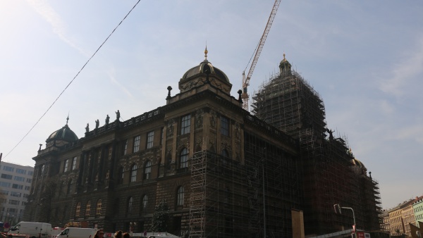 National muzeum building reconstruction. Photo national muzeum
